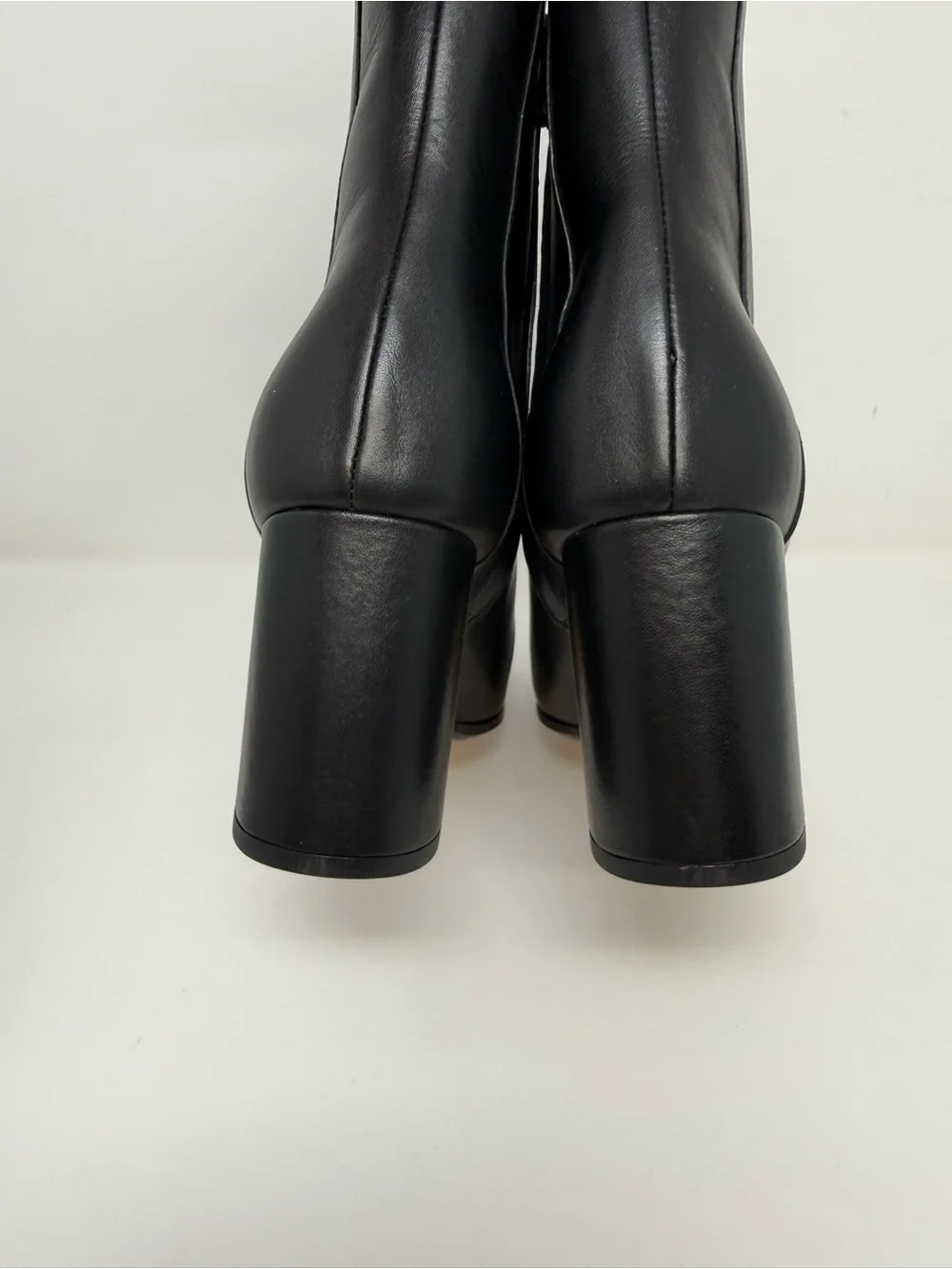 New Vince Elora Leather Ankle Boot Black Sz 8.5