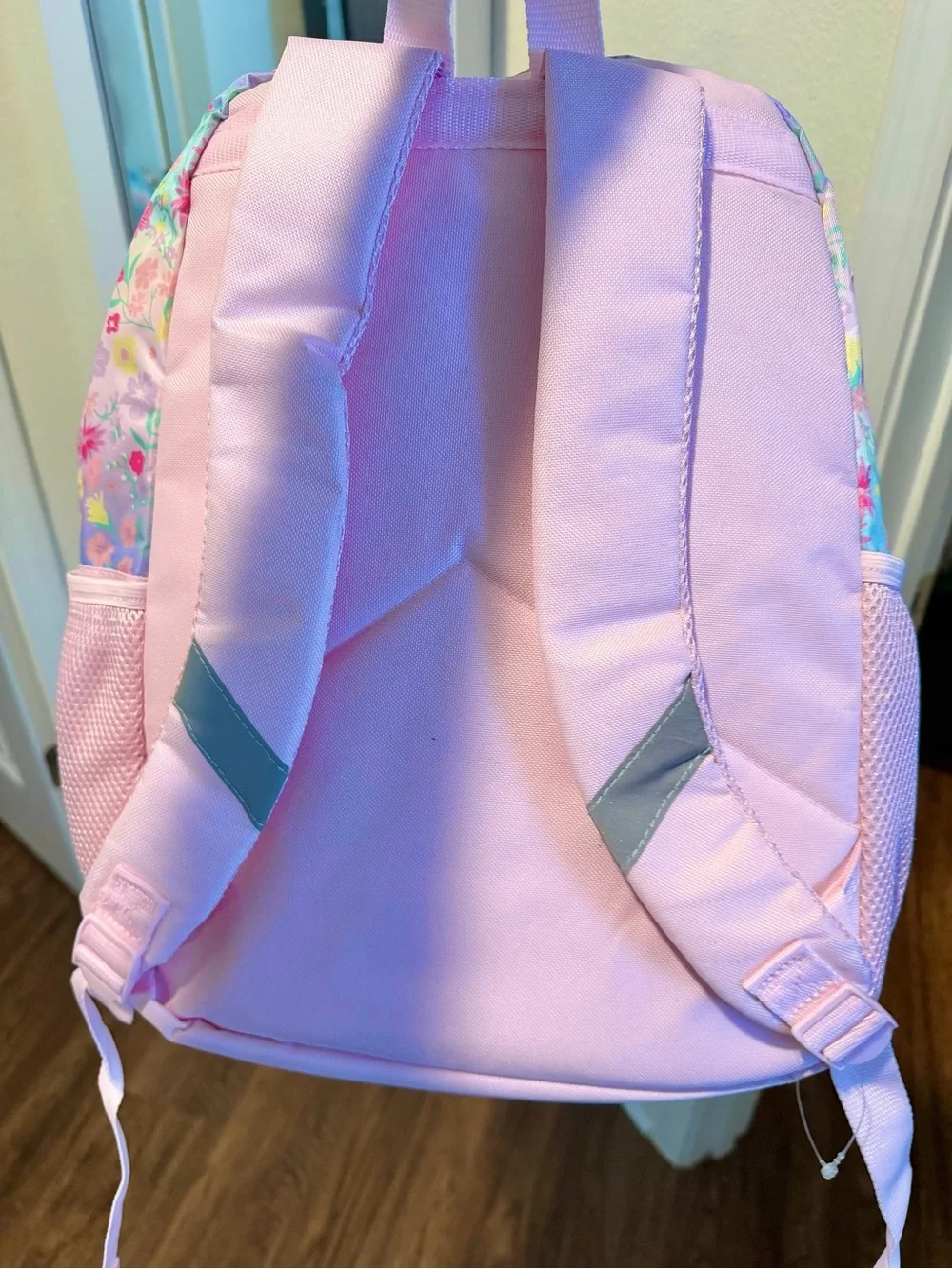 BRAND NEW 5 Piece Tommy Bahama Kids Pink Holographic Floral backpack combo set