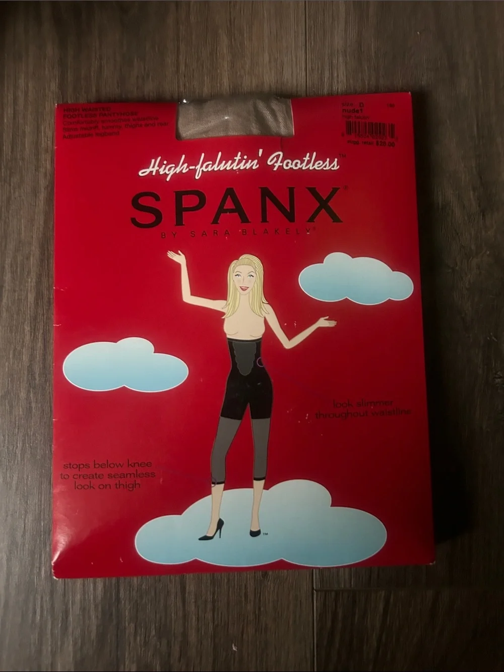 SPANX High-Halutin' Footless hude Shapewear size D NIB