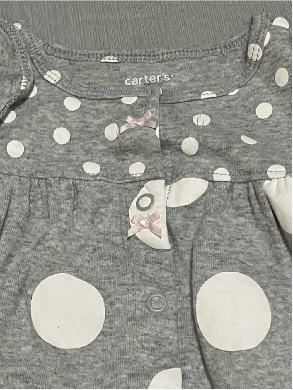 Girls Carter’s twin 12 Months Polka Dot Rompers