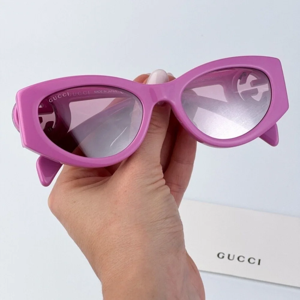 NWT Gucci GG1691S-003 Rose 54mm Sunglasses