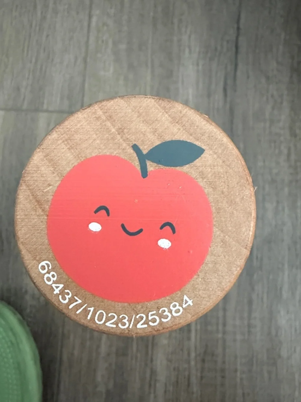 Carter's Yellow Pear Wooden Toy Rattle