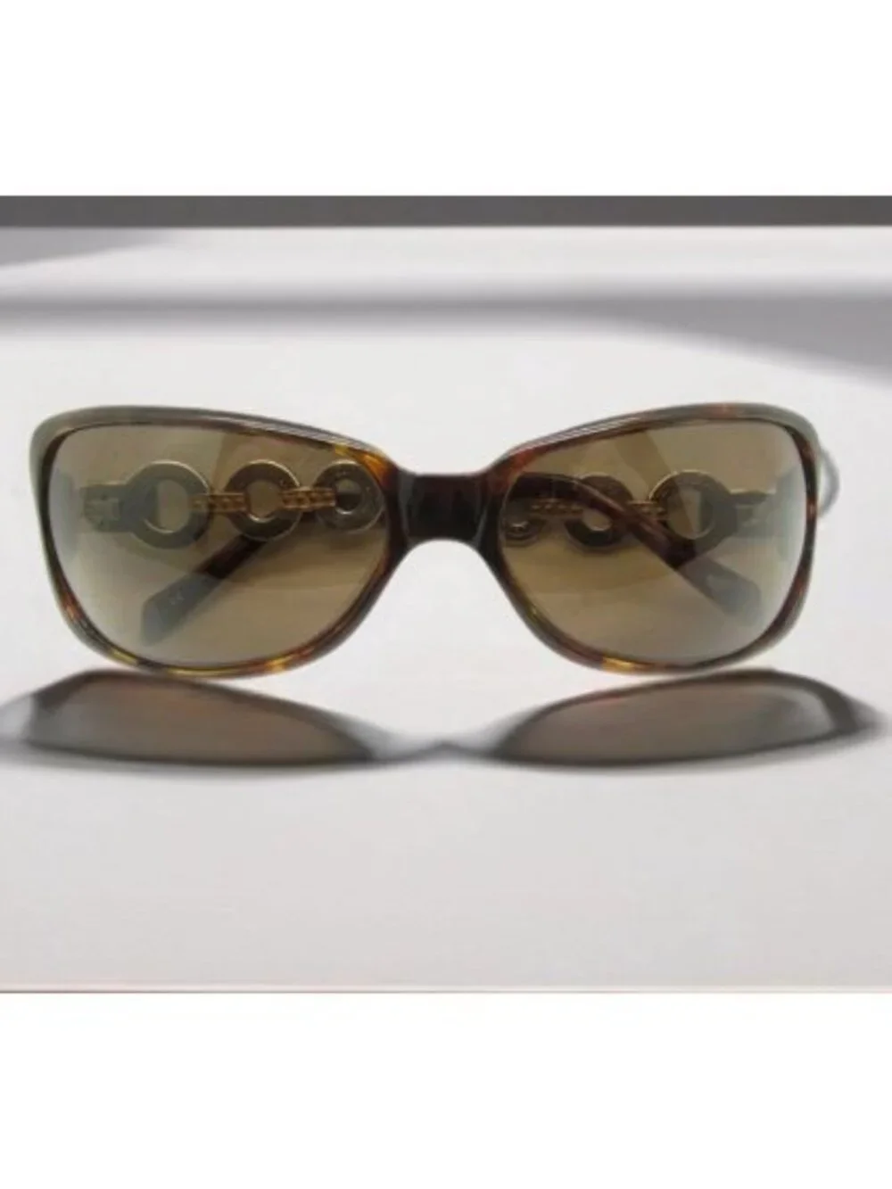 Brighton Women’s Central Park Signature Silver Tortoise Sunglasses Frames & Case