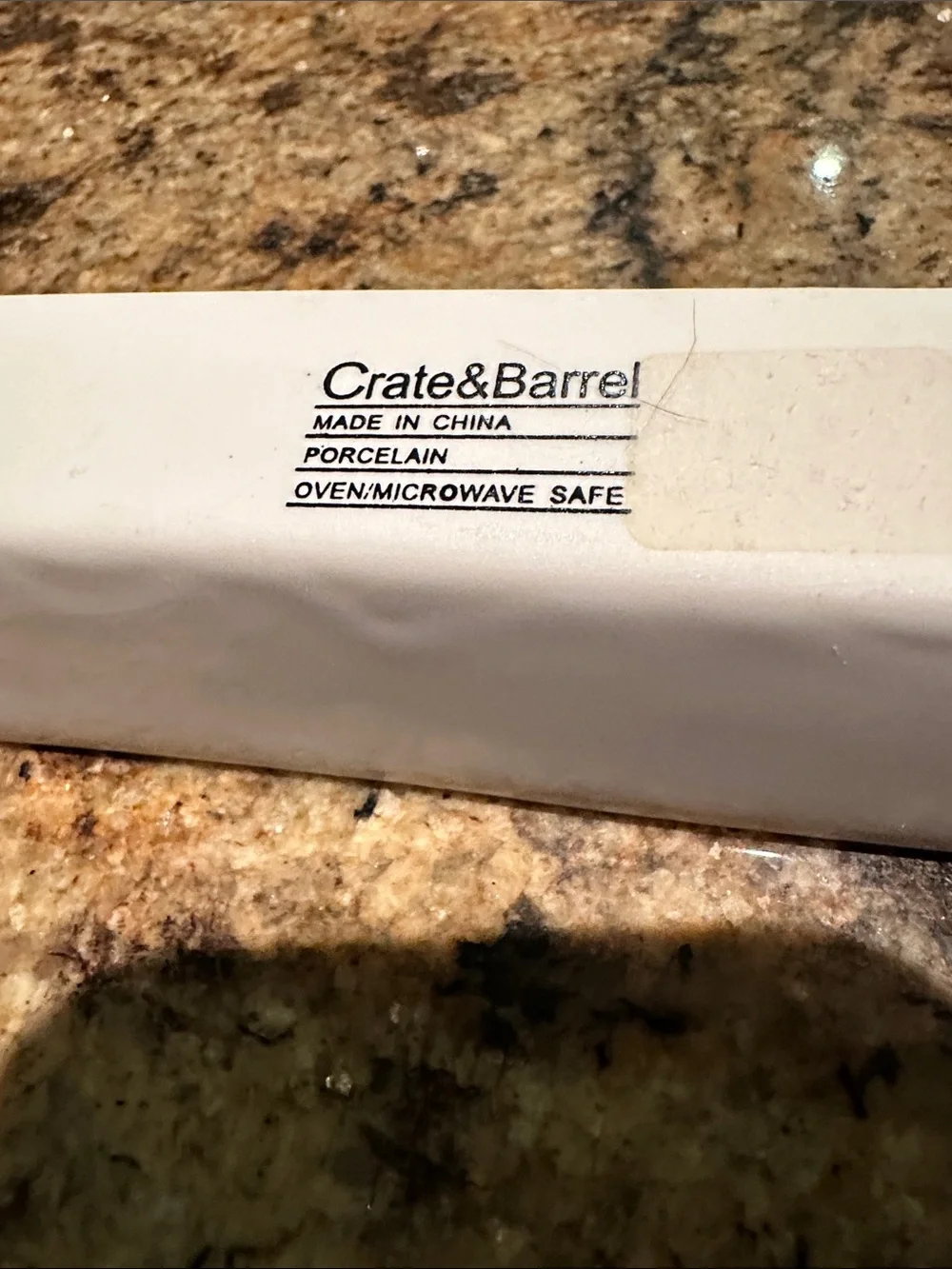 Crate & Barrel curved olive tray