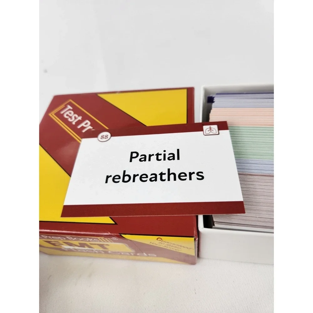 Test Prep Books EMT‎ Flash Cards Emergency Medicine Exam Preparation English
