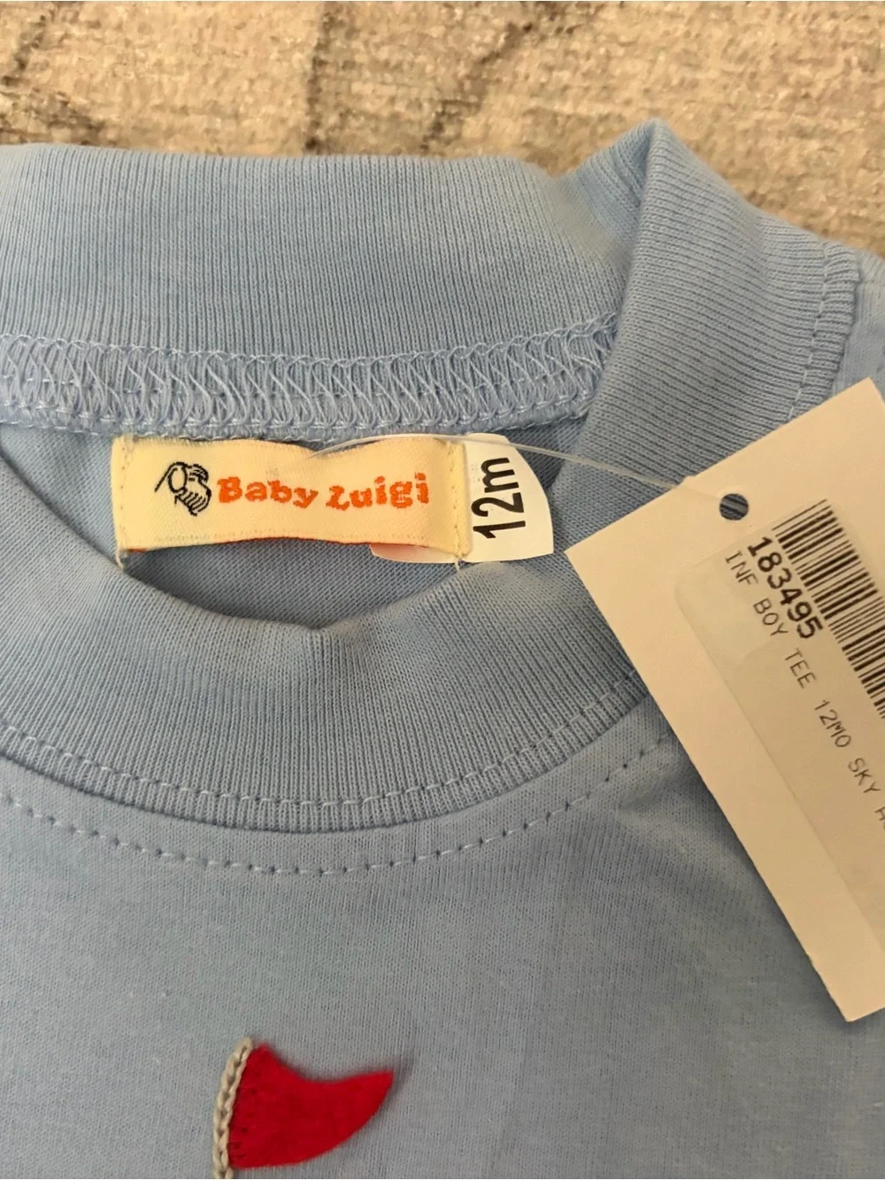 Baby Luigi light blue