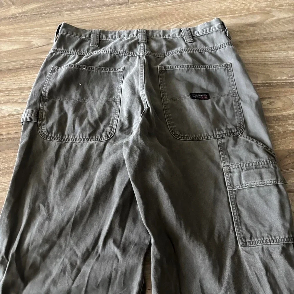 Vintage Y2K/2000s Baggy Grey Skater Style Carpenter Pants! 34x33