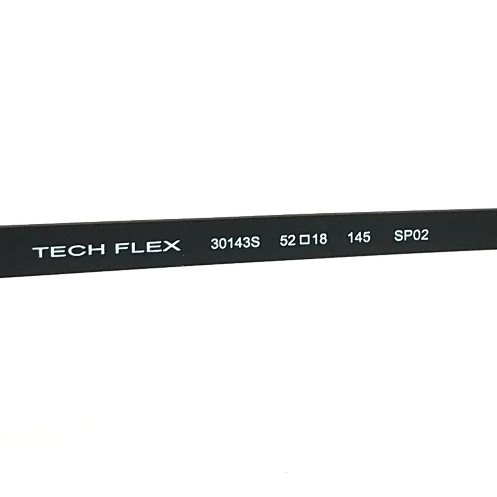 Tech Flex Eyeglasses Frames 30143S SP02 Gray Blue Rectangular Half Rim 52-18-145