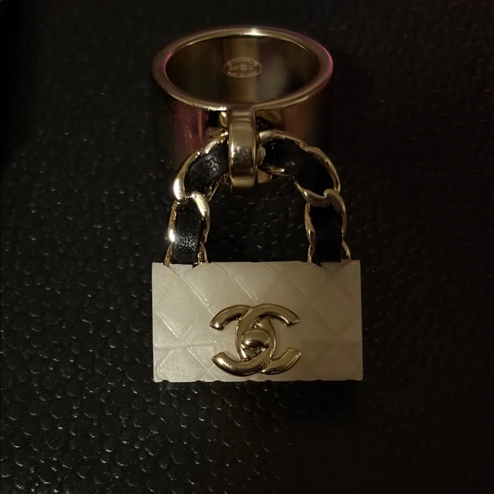 CC Purse 💍 charm Ring (size 6) & Box