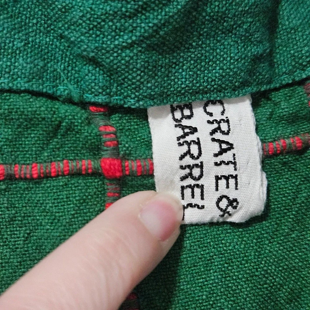 Crate&Barrel strap windowpane