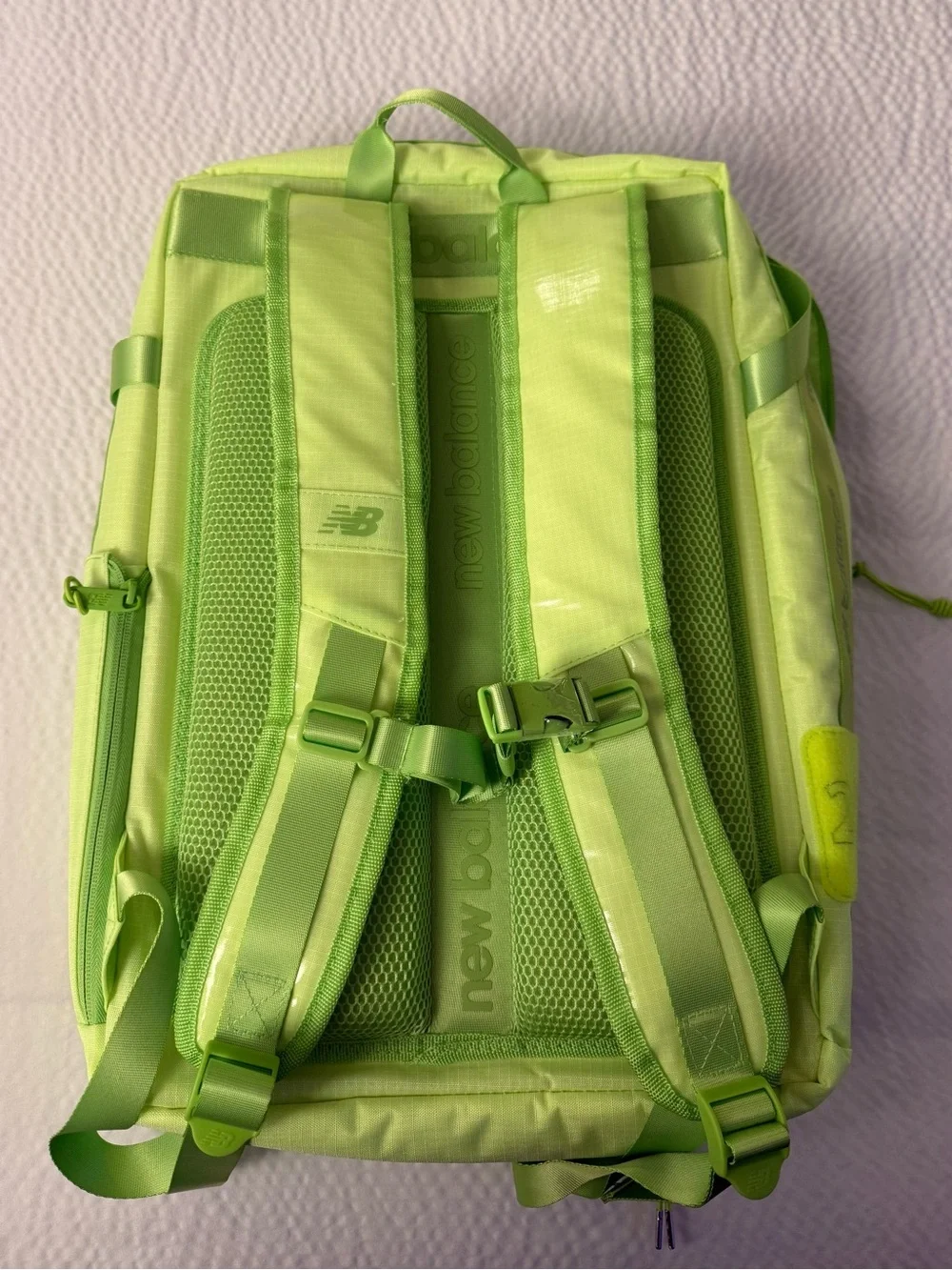 New Balance Nationals Outdoor 2024 Backpack Lime Green Athletic Bag