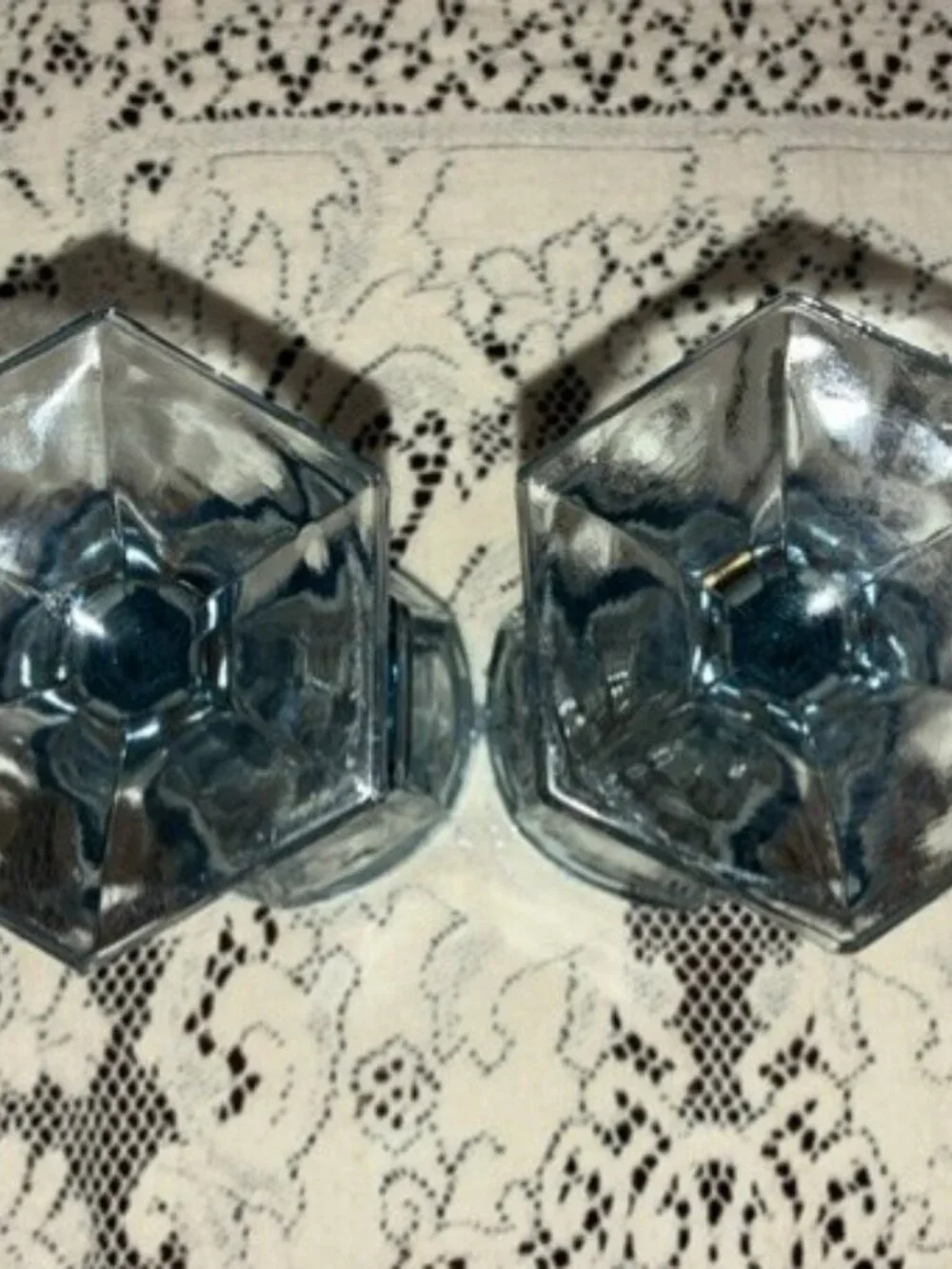 Fostoria pair vintage