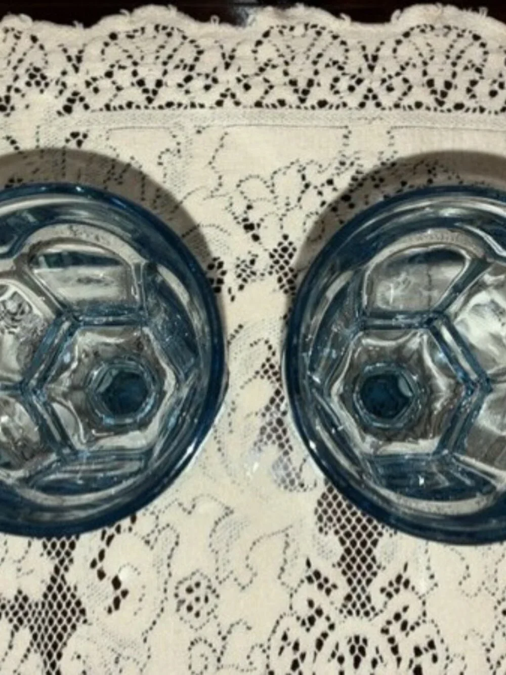 Fostoria pair vintage