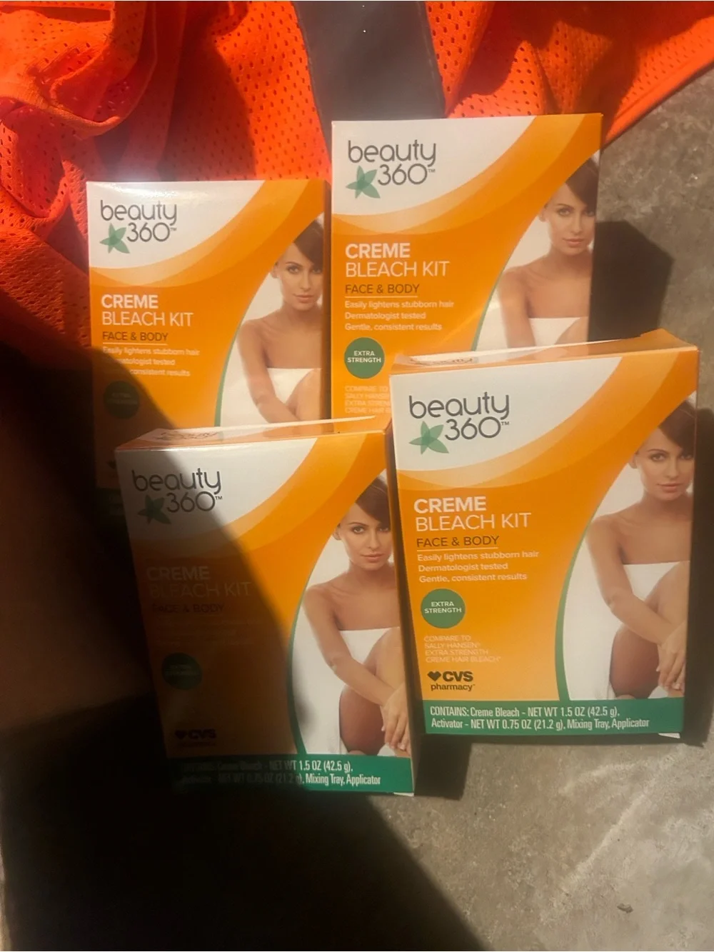 Beauty 360 Creme Bleach Kit for Face & Body - Orange