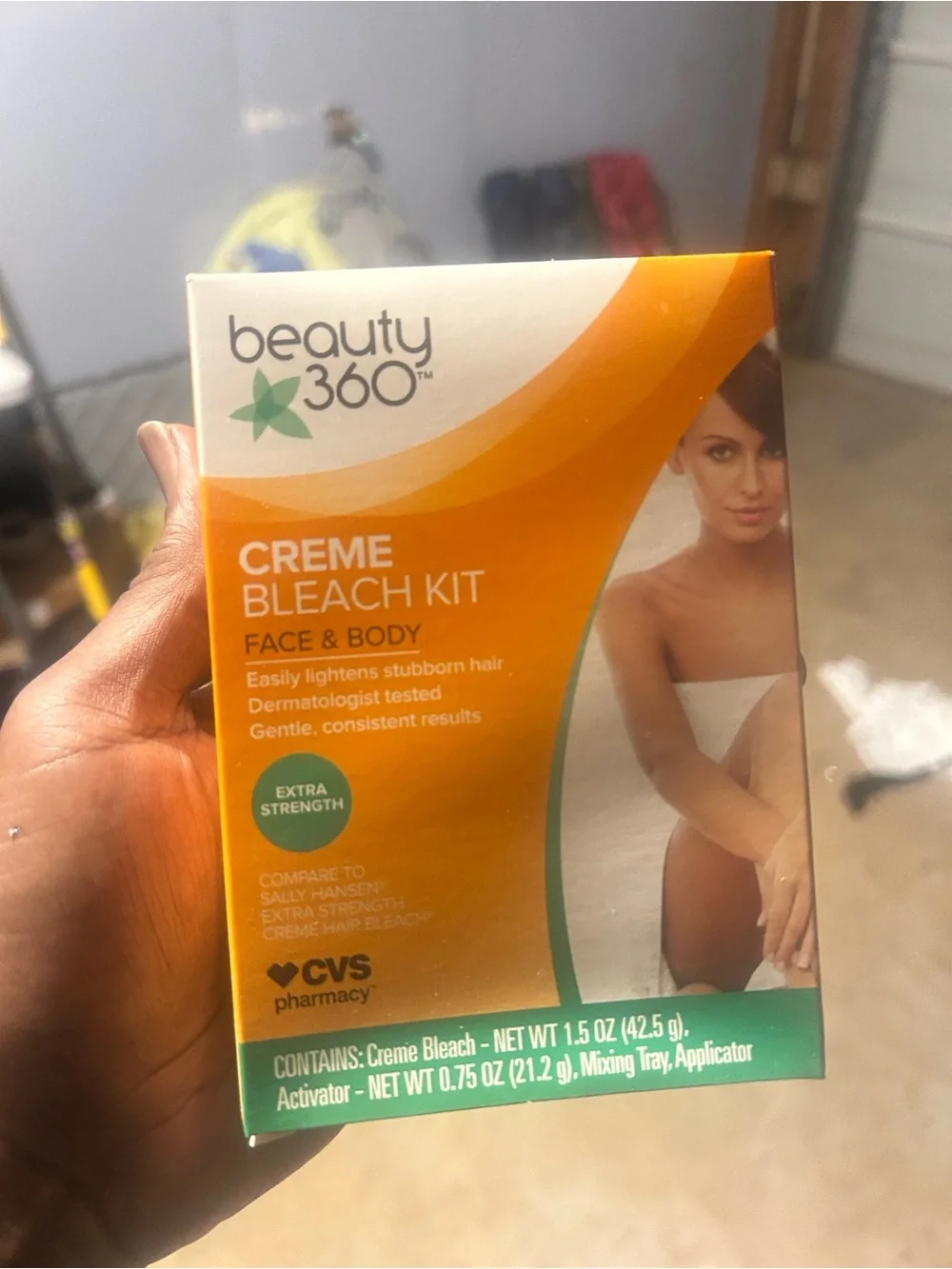 Beauty 360 Creme Bleach Kit for Face & Body - Orange