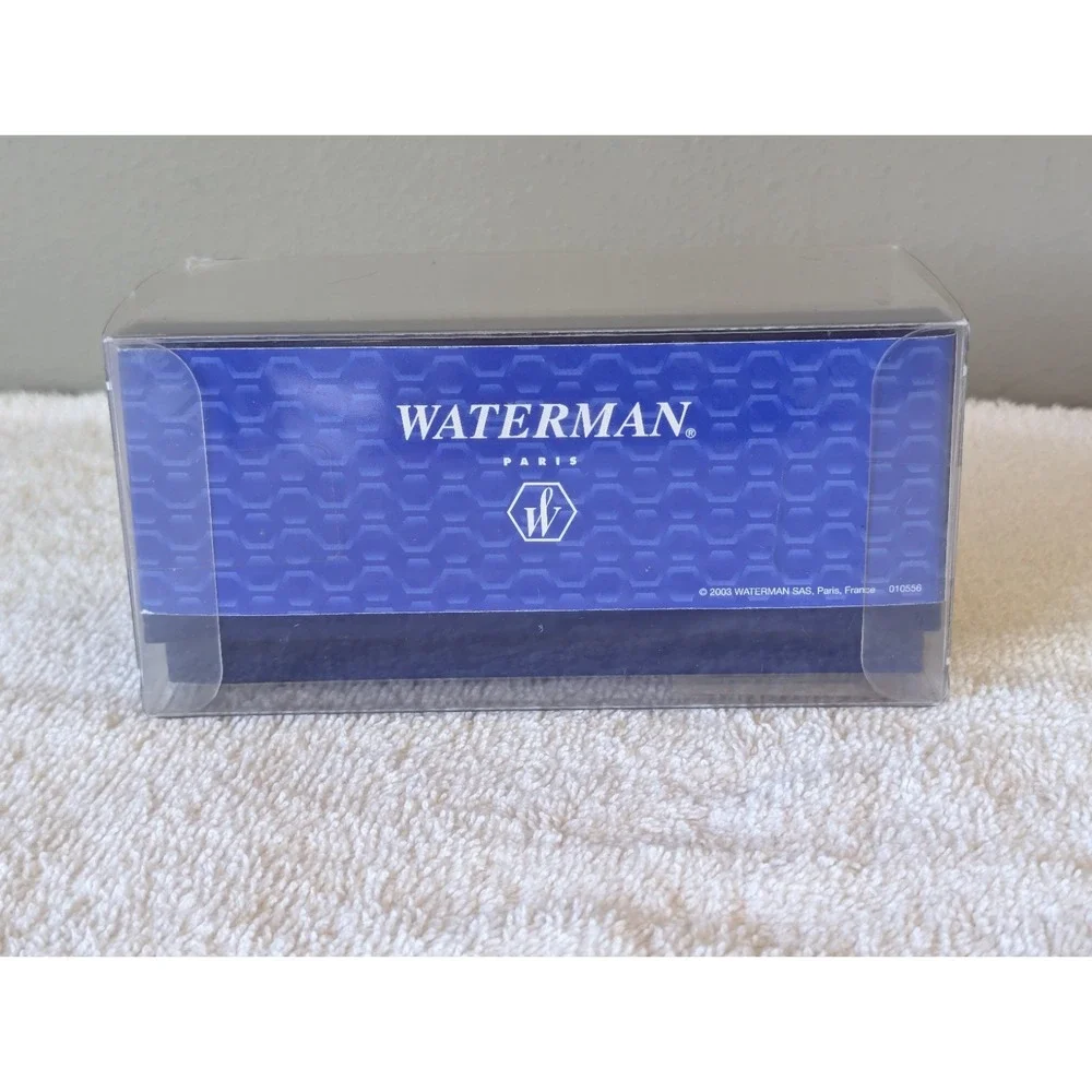 Waterman Phileas Ballpen Blue Gold Marble Ball Pen New in Box Sealed Paris 81007
