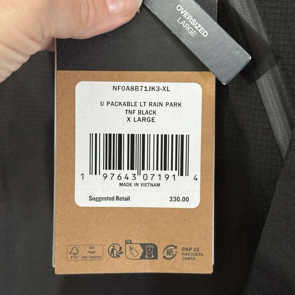 The North Face new tags…