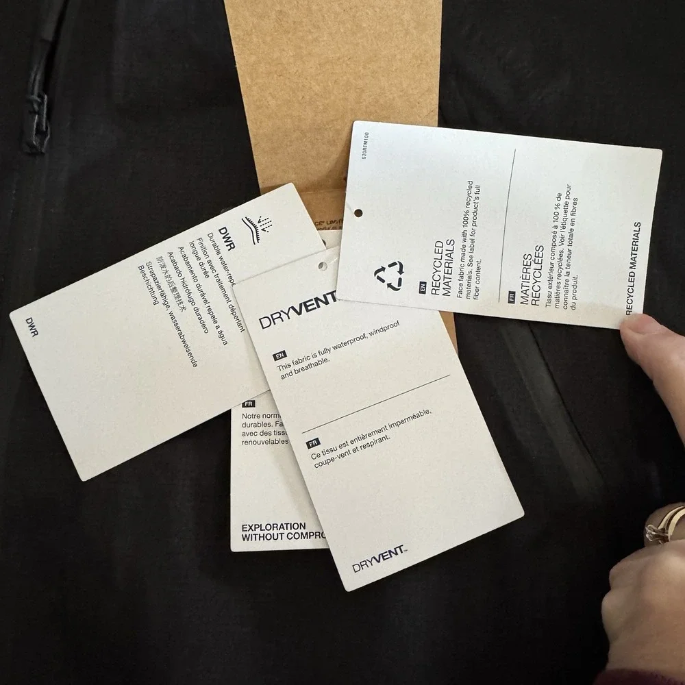 The North Face new tags…