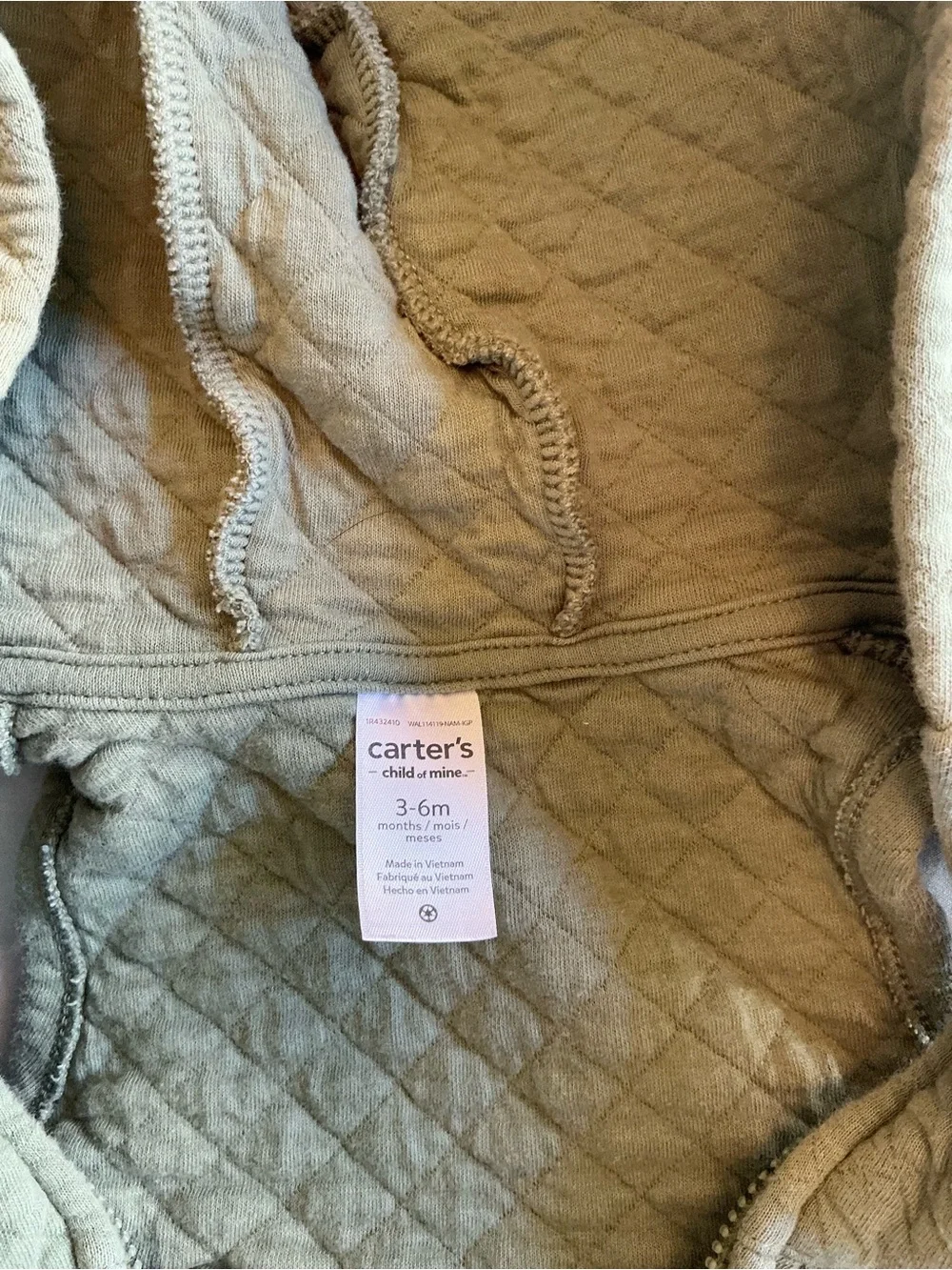 Carters neutral drawstrings knit