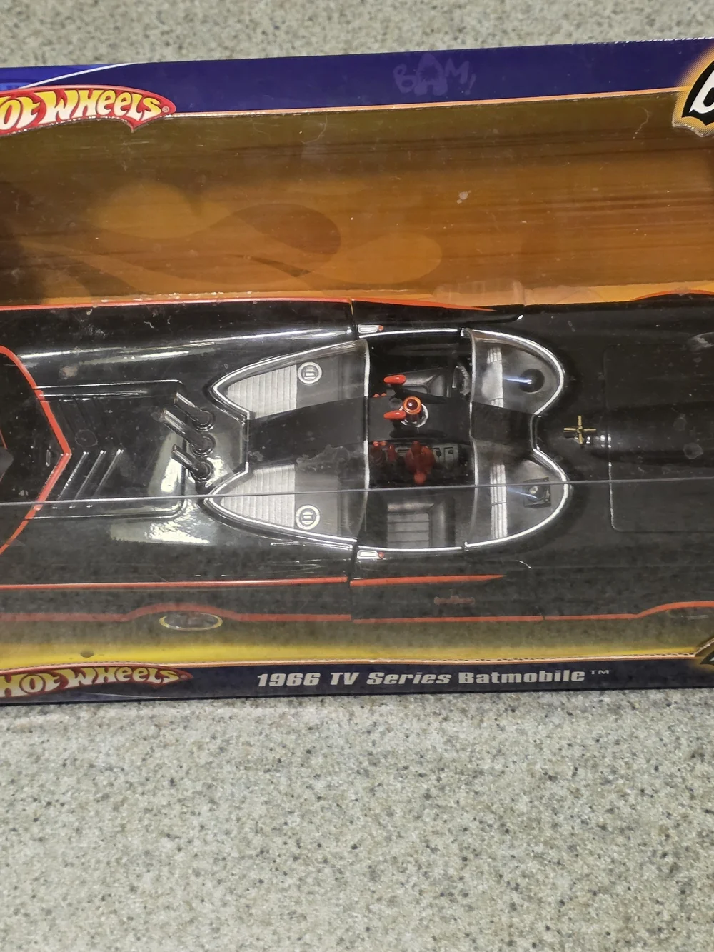 Hot Wheels 1966 TV Series Batmobile - Black with Red Accents