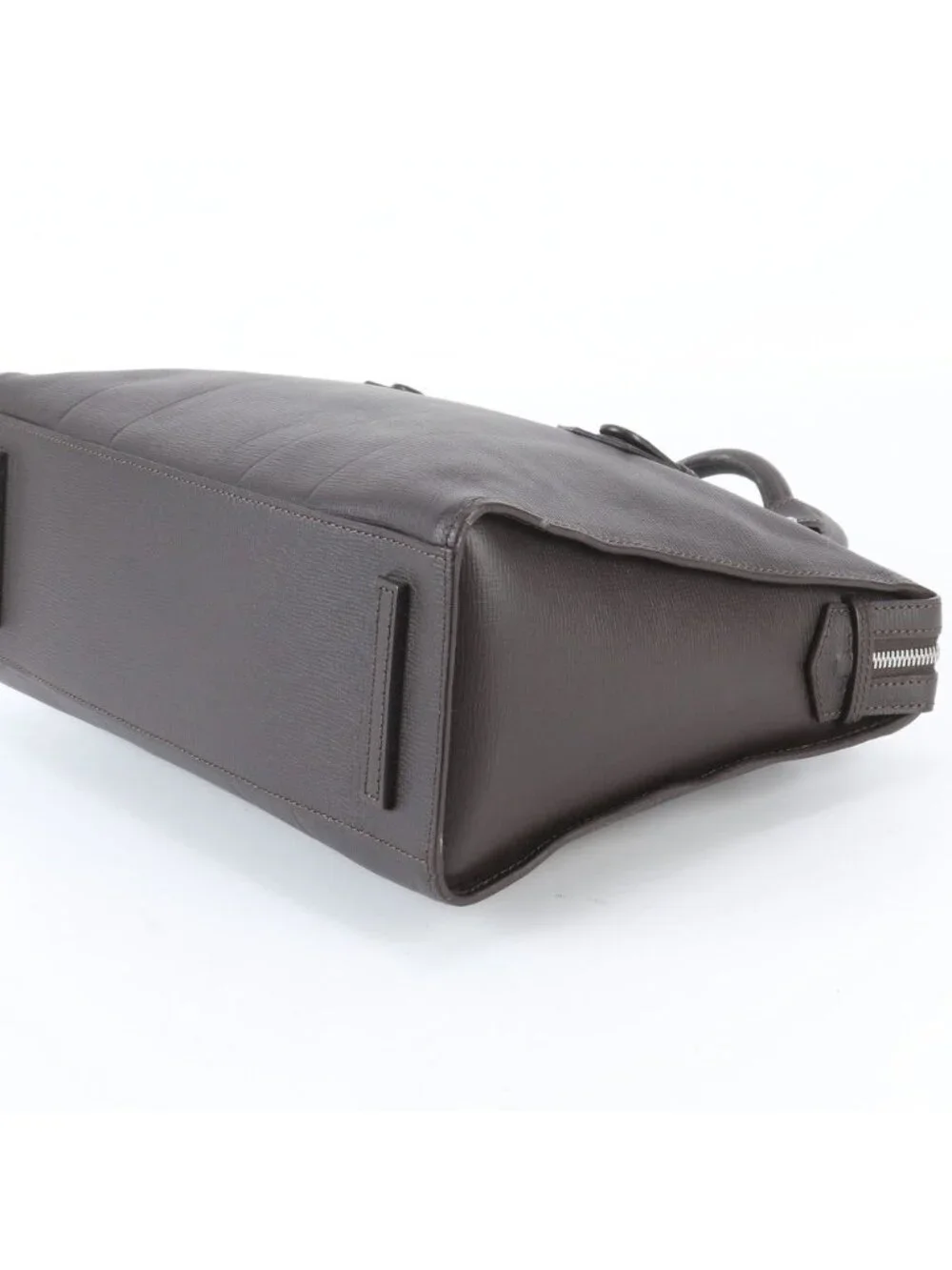 Loewe Leather Business Document Briefcase Tote Brown