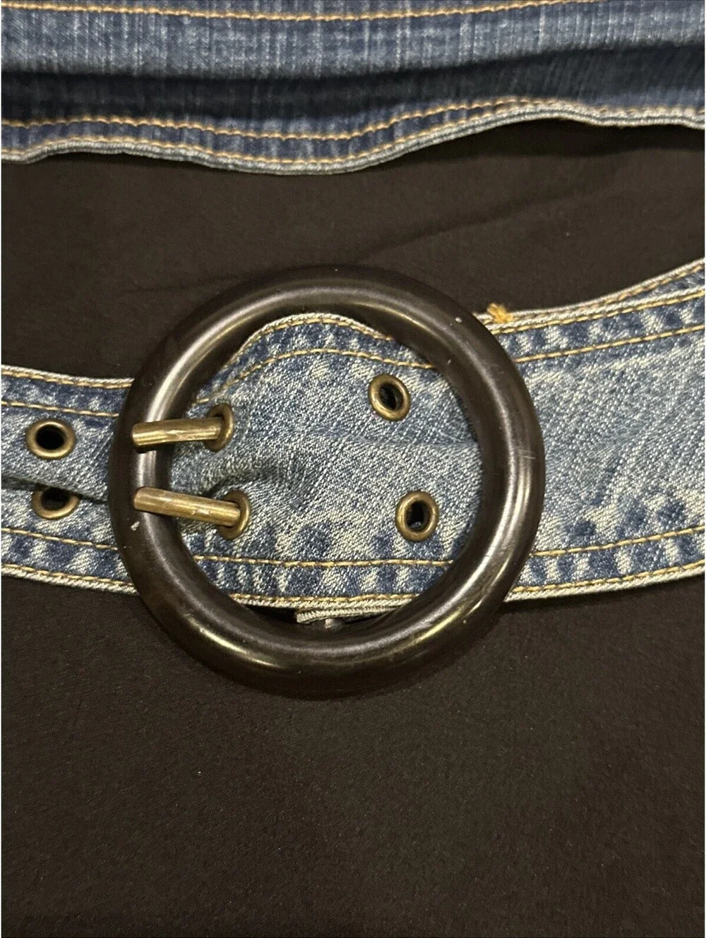 N/A denim belt