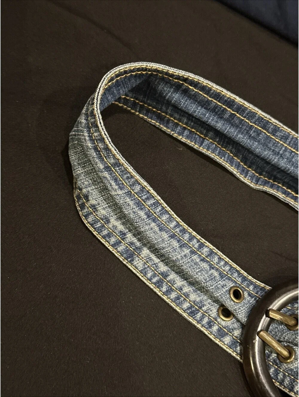 N/A denim belt