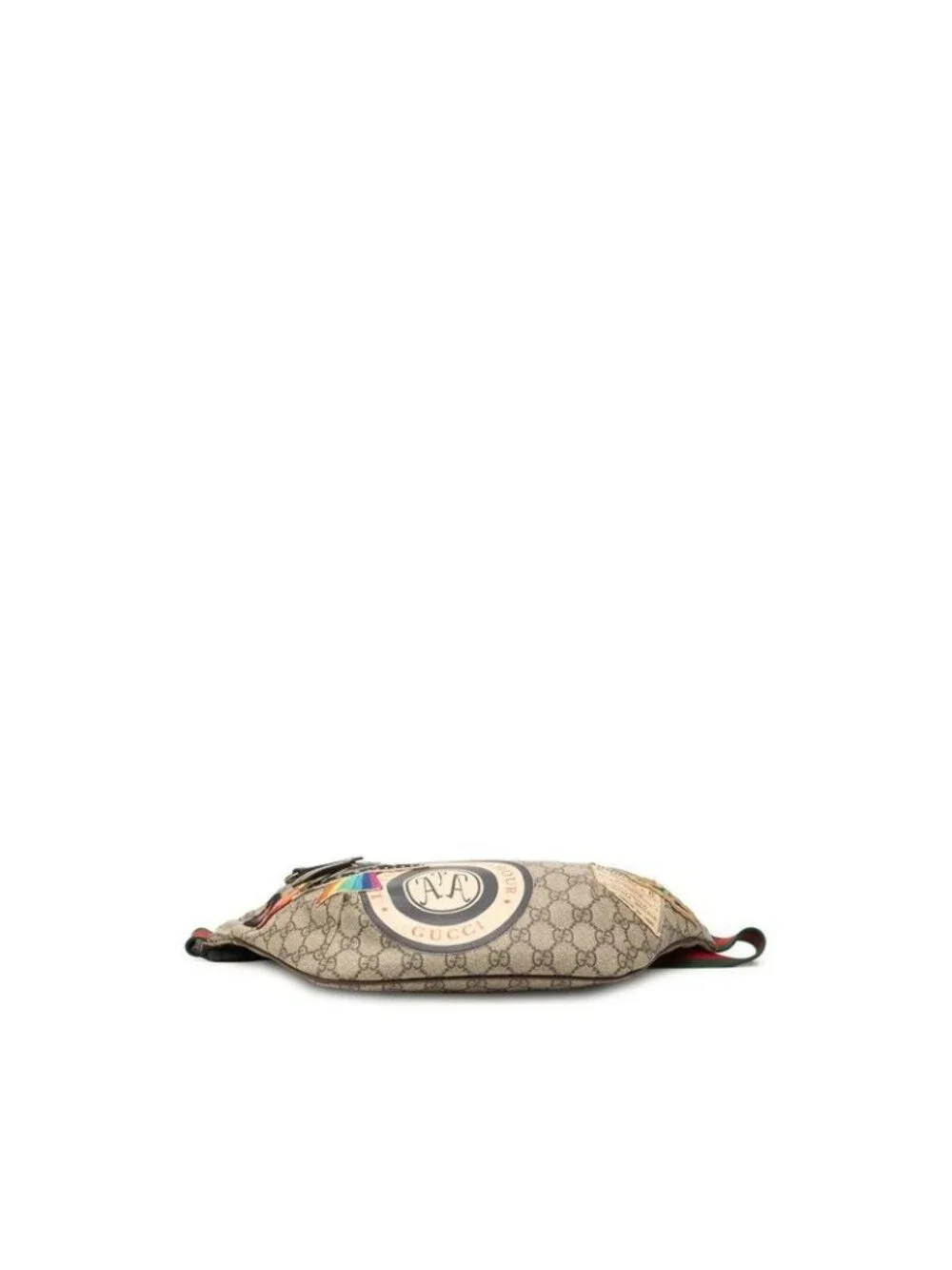 Gucci GG Supreme Courier Sherry Line Waist Pouch Belt Bag Beige Brown Leather