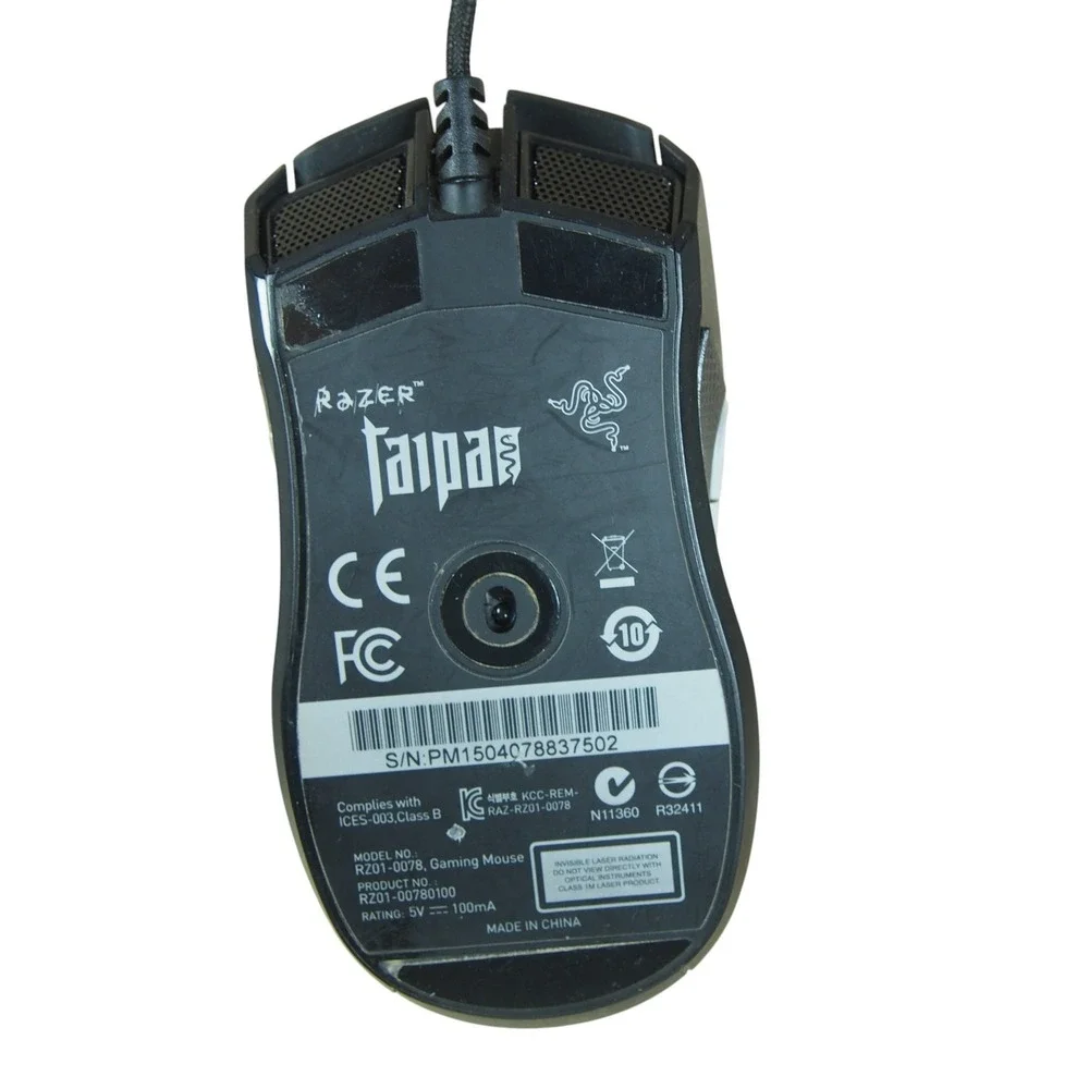 Razer Taipan Ambidextrous PC RZ01-0078 Gaming Mouse 8200dpi MICE Tested‎ Works