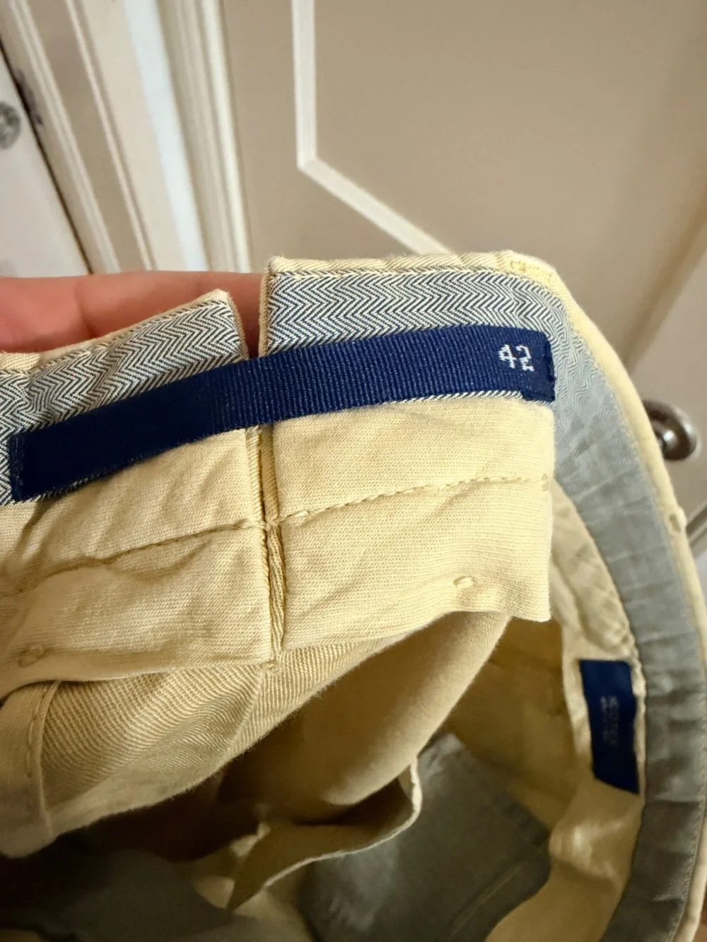 Incotex Venezia 1951 Chinolino Cotton Linen Chino Pants Men’s 42 Beige Italy