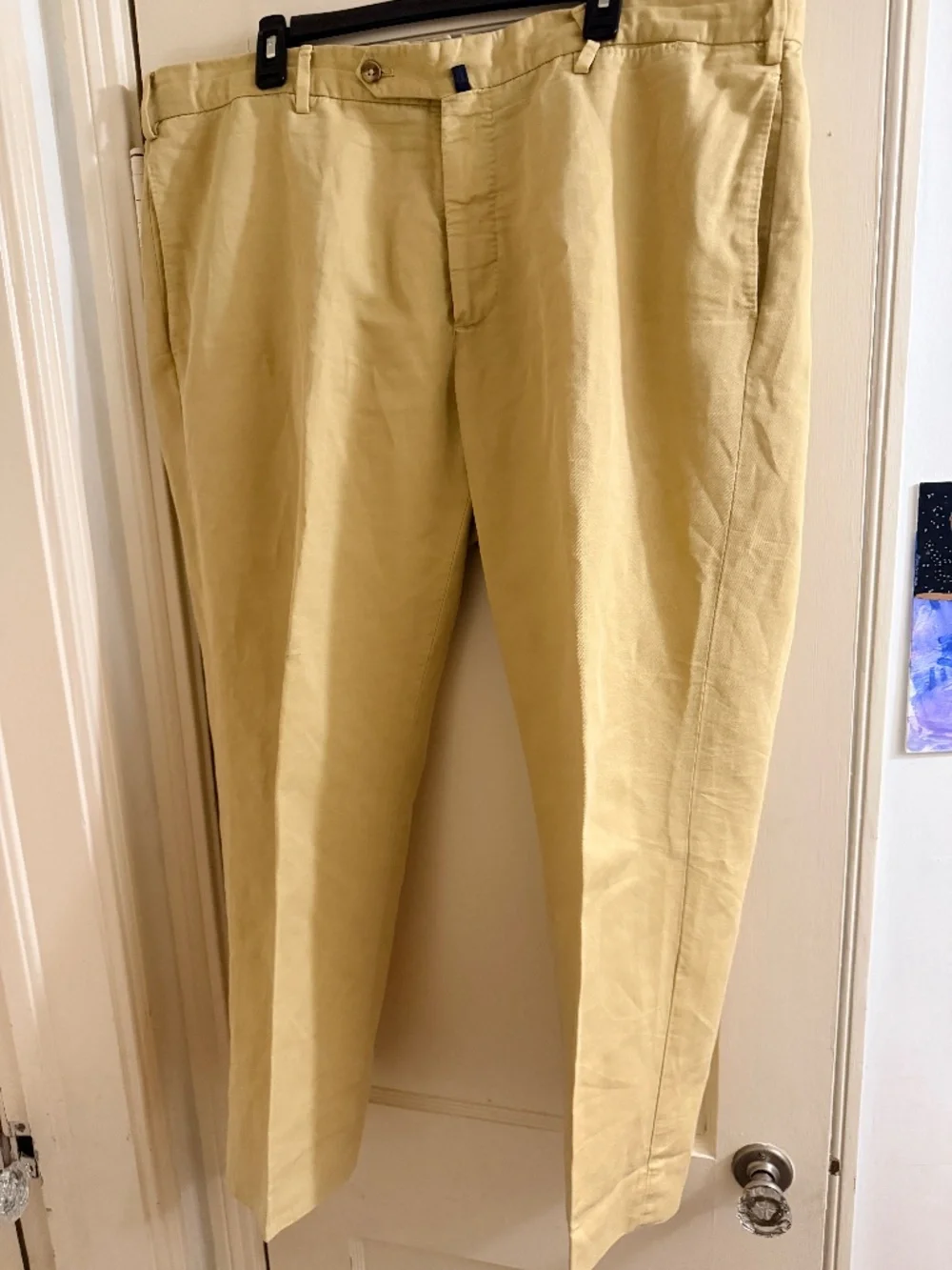 Incotex Venezia 1951 Chinolino Cotton Linen Chino Pants Men’s 42 Beige Italy