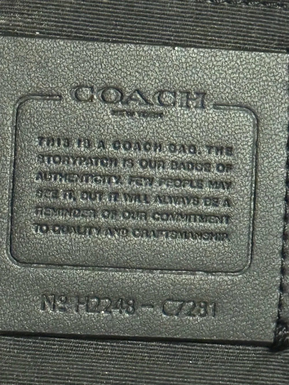 Coach baby backpack
