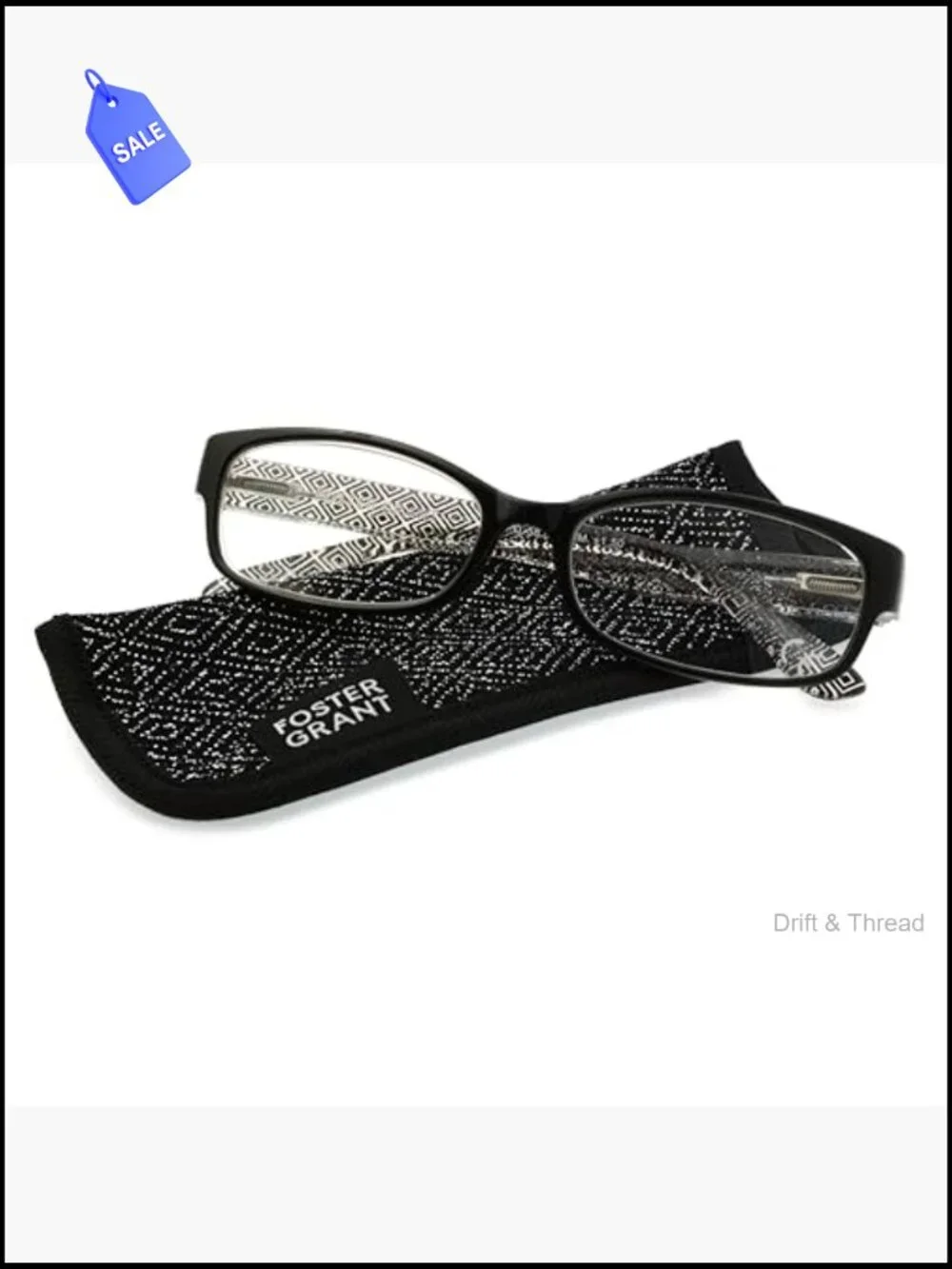 Square Reading Glasses with Scratch-Resistant Lenses