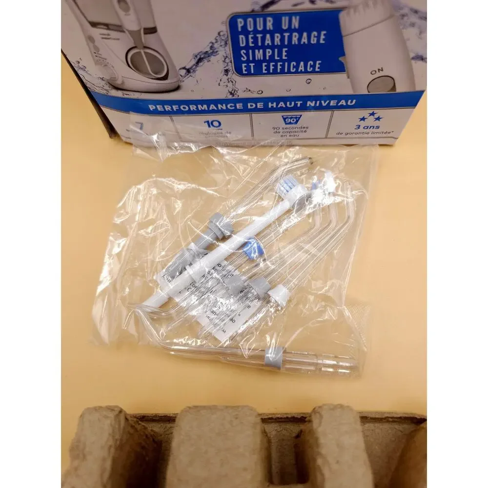 Waterpik Aquarius Water Flosser 10 Pressure Settings 7 Tips 90 Seconds WP-660