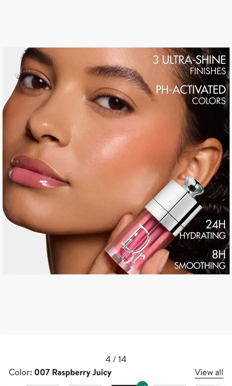 Dior Addict Lip Glow Oil  in 007 Raspberry! NIB!