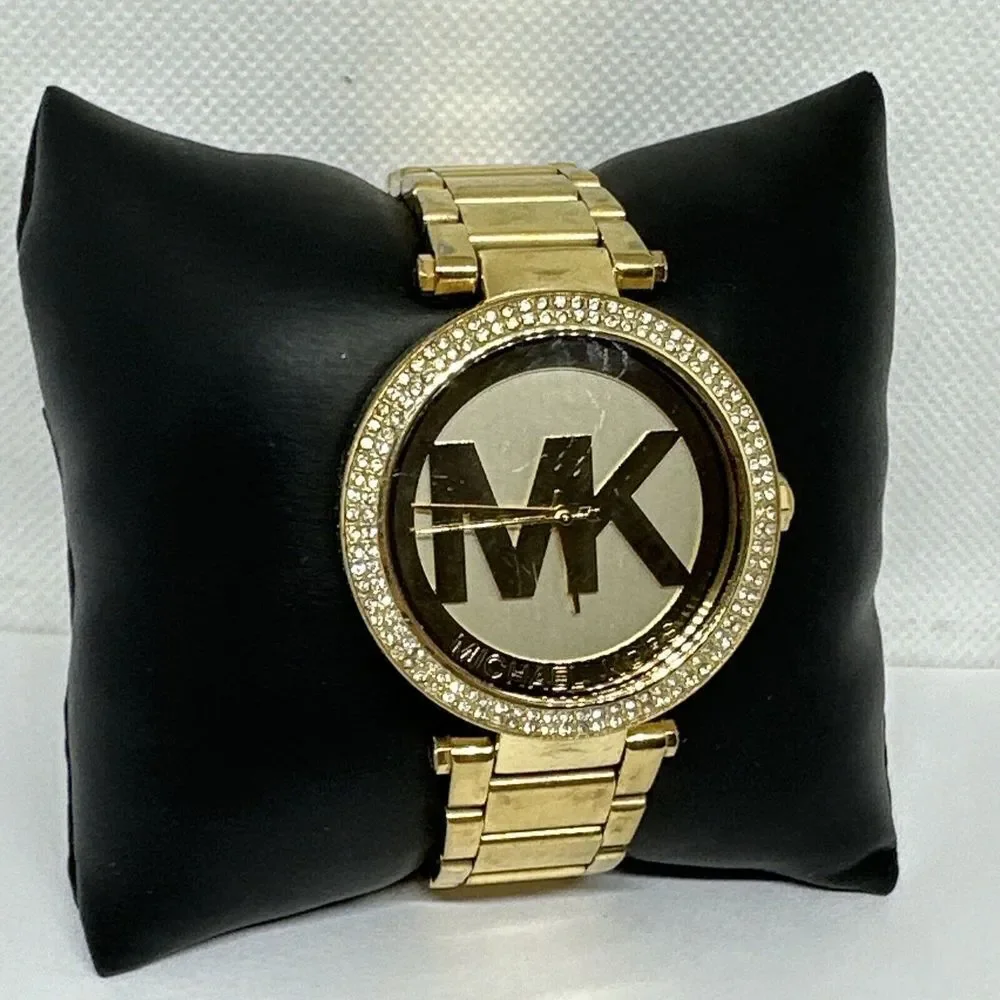 Michael Kors Parker MK5784 Women's Gold Stainless Steel Analog Dial Watch NUL17