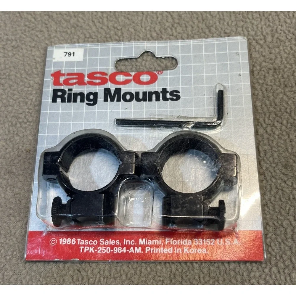 Tasco Ring Mounts 791‎ Scope Mounts with Allen Wrench Vintage