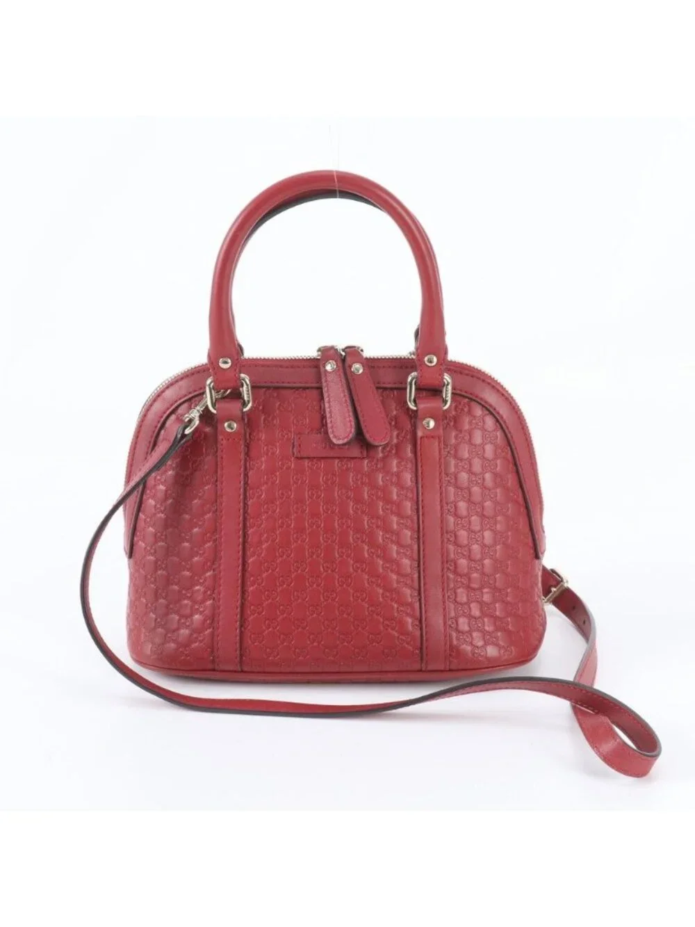 Gucci Micro Guccissima Leather 2-Way Handbag Crossbody Shoulder