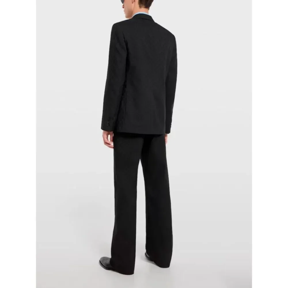 Gucci Men Single-Breasted Jacket With 