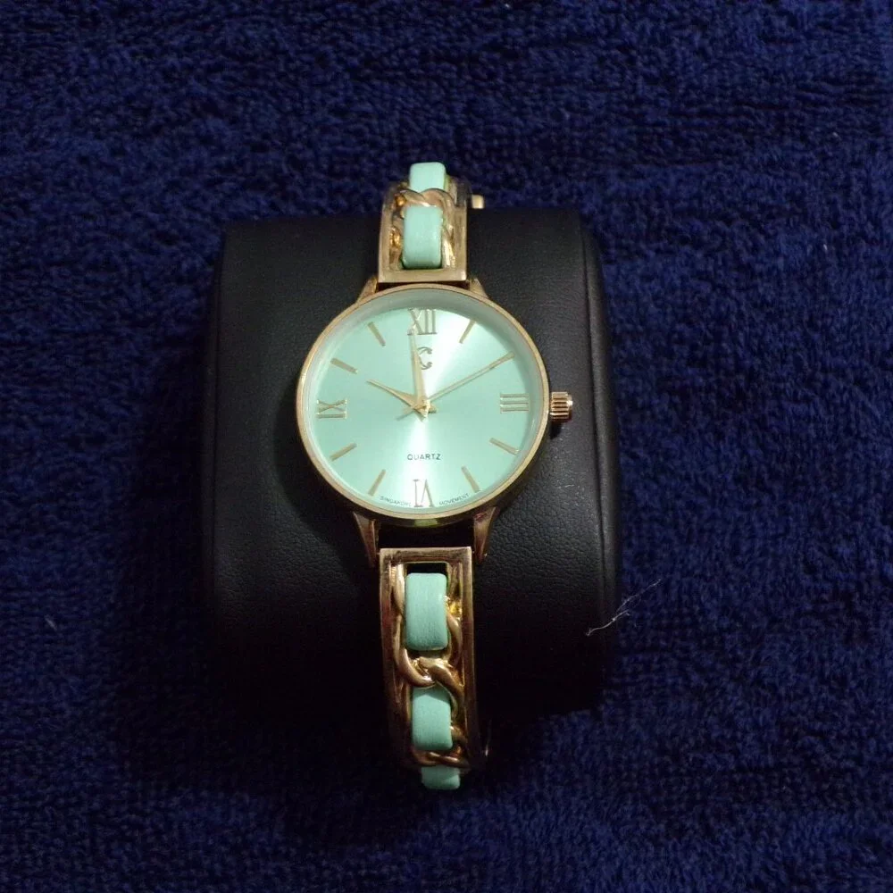 CG Women's Stainless Gold Plated Quartz Turquoise‎