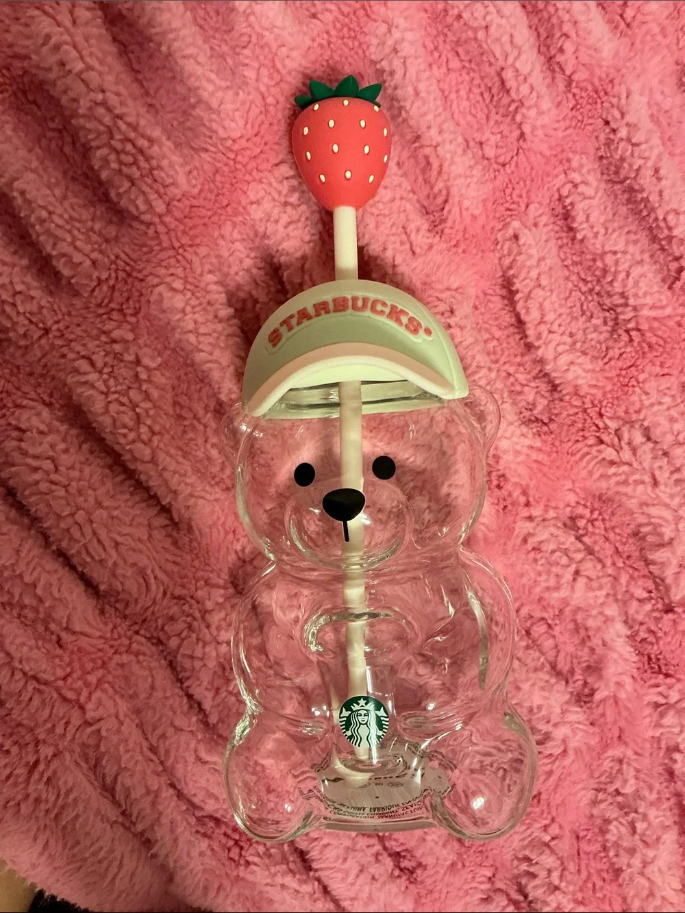 Starbucks limited edition strawberry bear-ista cup