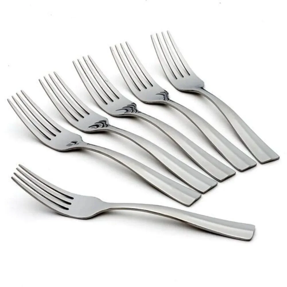 Oneida Arc Stainless High Qualit Mirror Finish Flatware Dinner Forks, Set of 6
