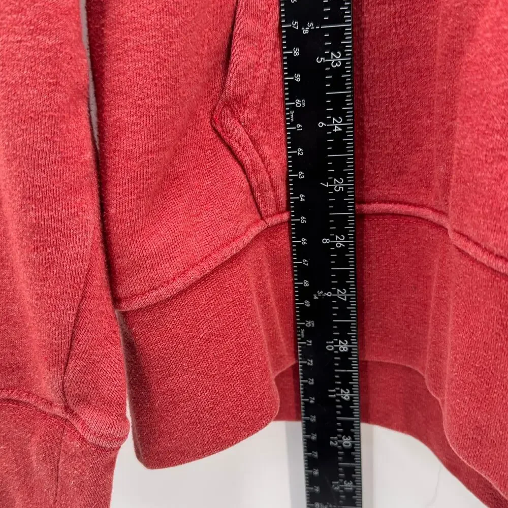 The North Face Hoodie Mens Large Red Pullover Sweatshirt Logo Casual Soft Fleece