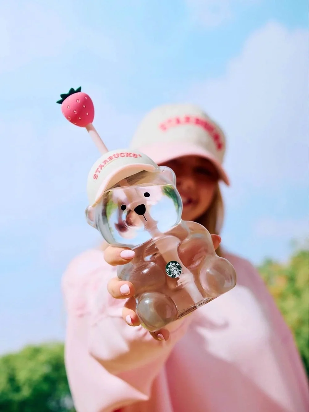 Authentic Starbucks Pink Bearista Cup