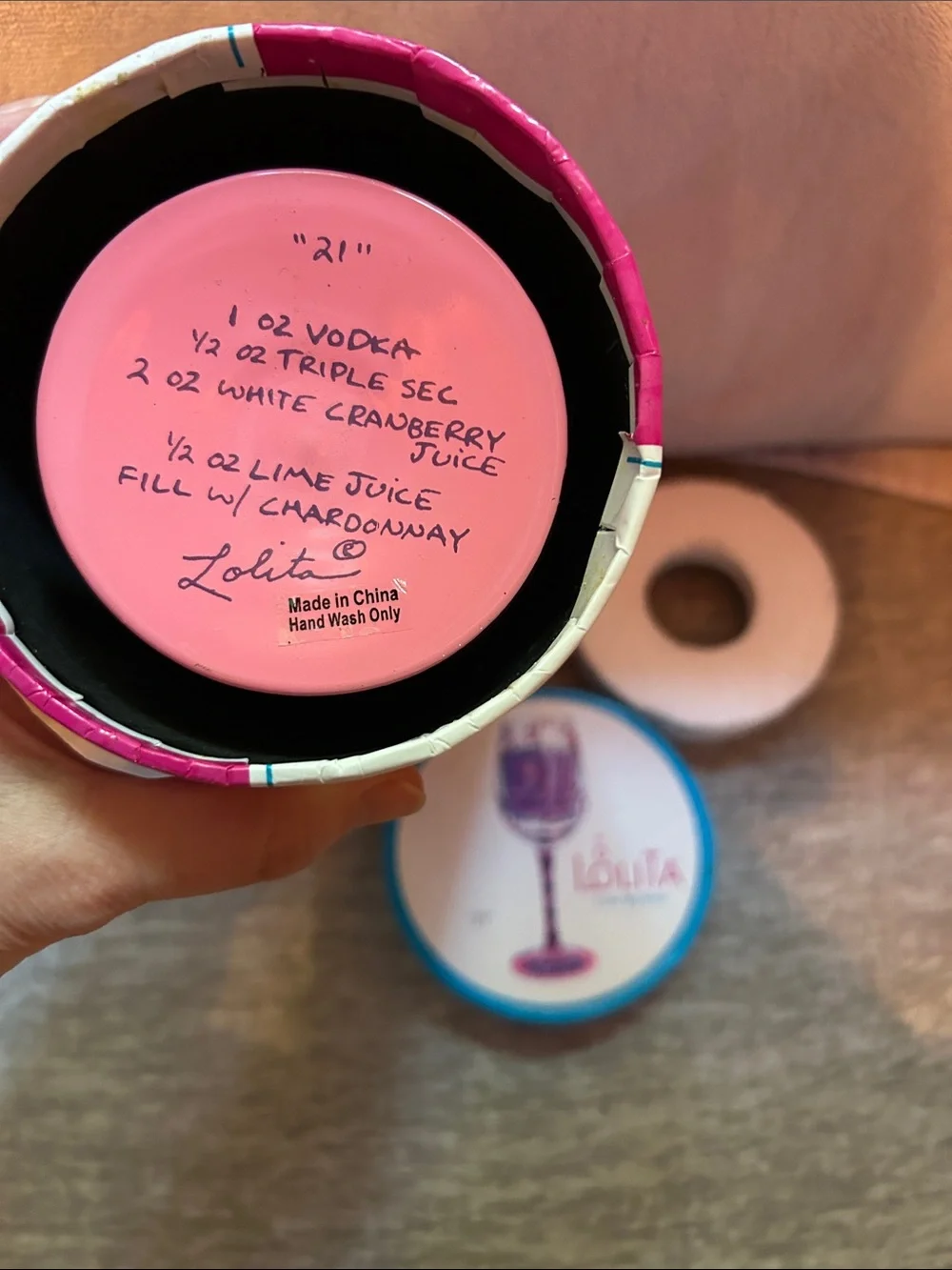 Lolita Hand-Painted Wine Glass