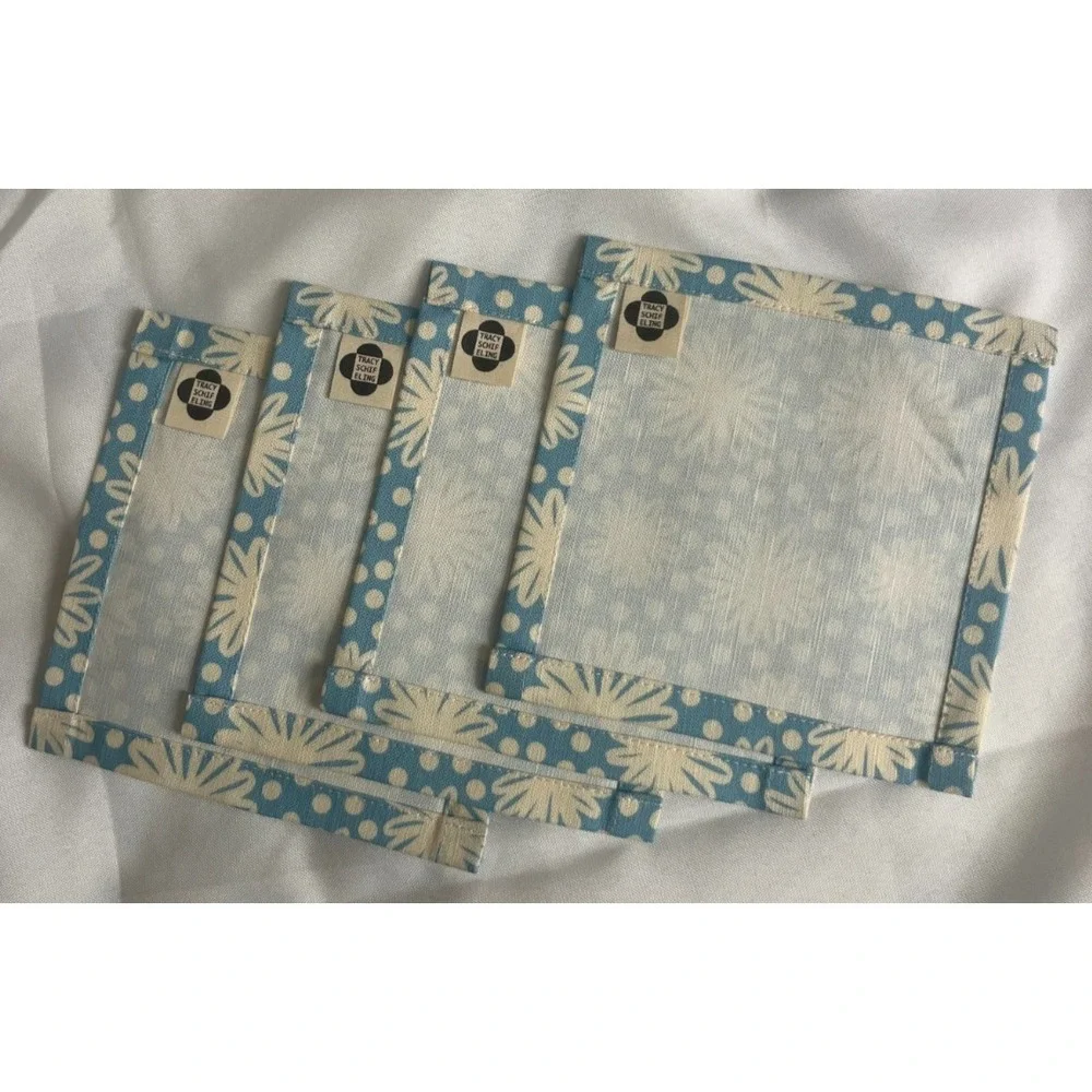 tracy schifeling snow cap‎ daisy cocktail napkins set of 4