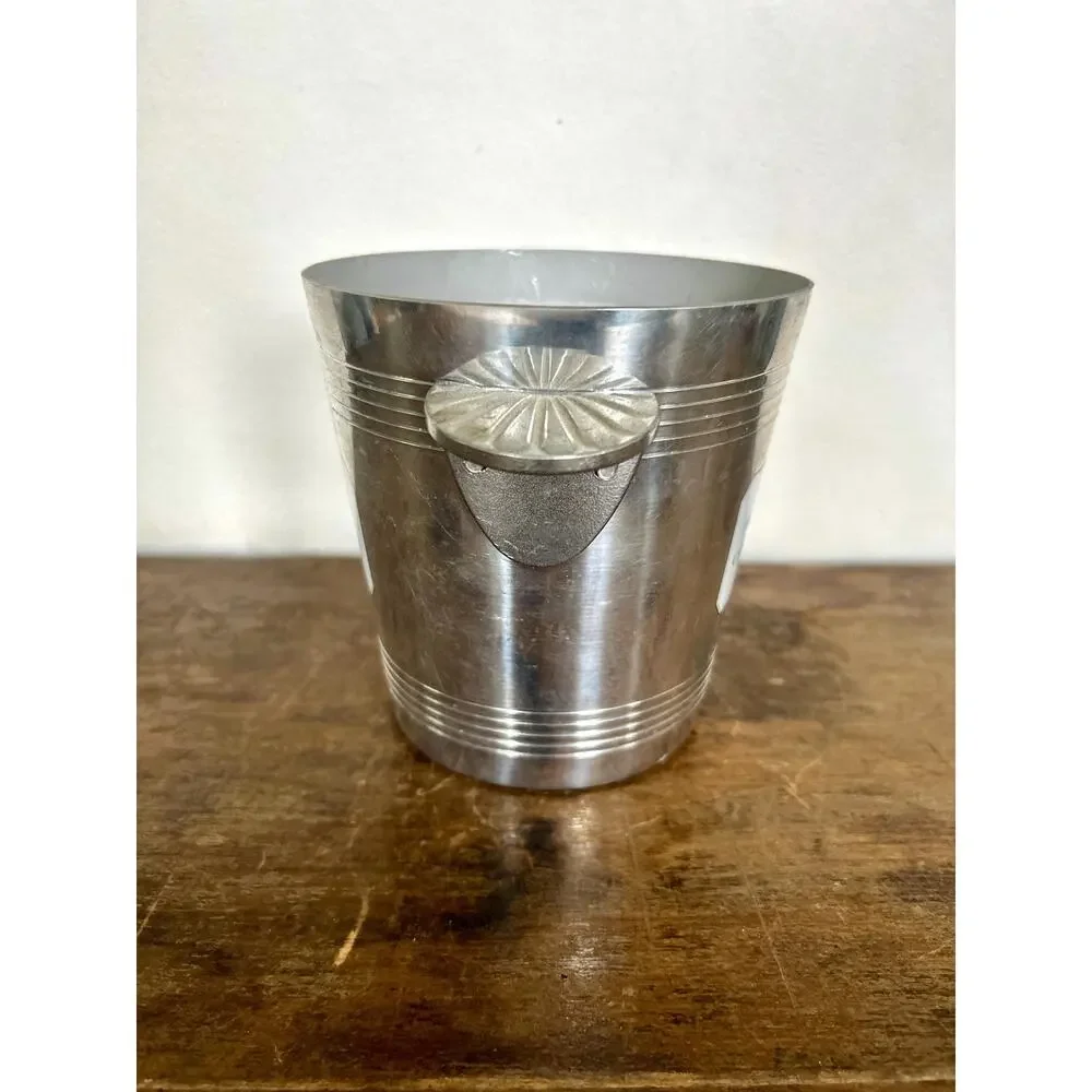 Vintage French Champagne Ice Bucket – G.H. Mumm & Cie Aluminum “Carte Classique”