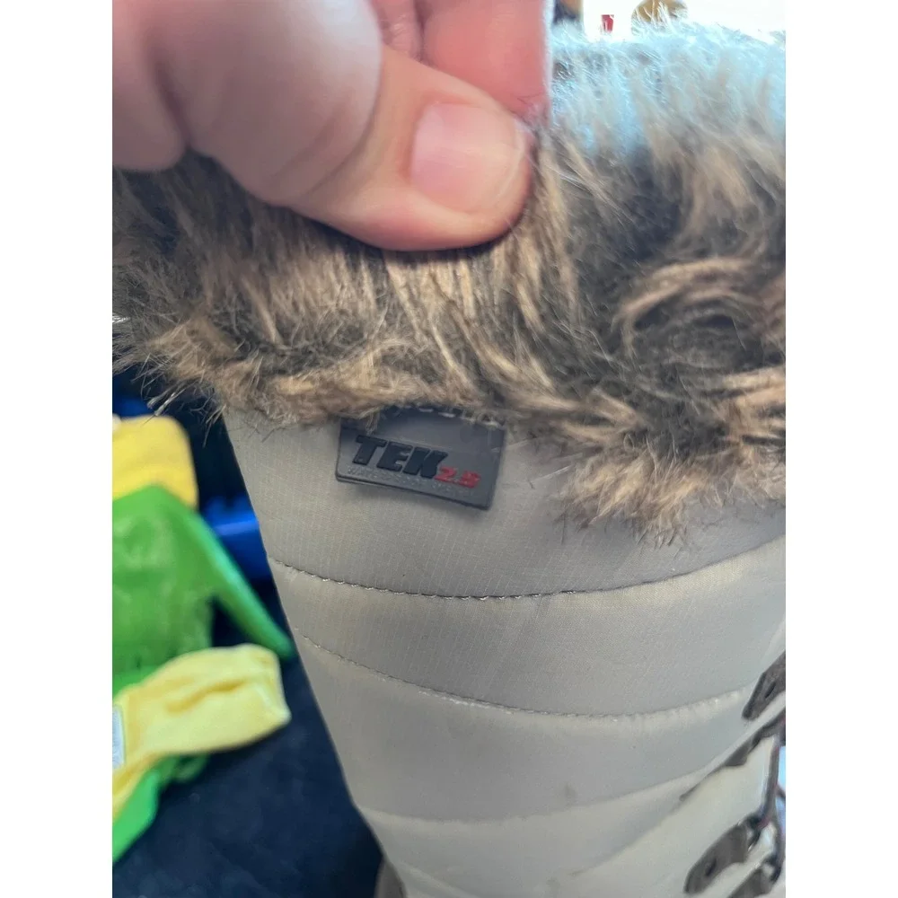 LL Bean Carabassett Boots Waterproof TEK2.5 Faux Fur‎ Snow Boots Womens 8