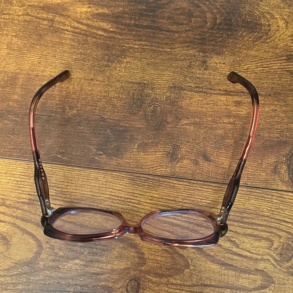 CARITA‎ Paris Lana Vintage French Eyeglass Frames Plum Brown Oversized