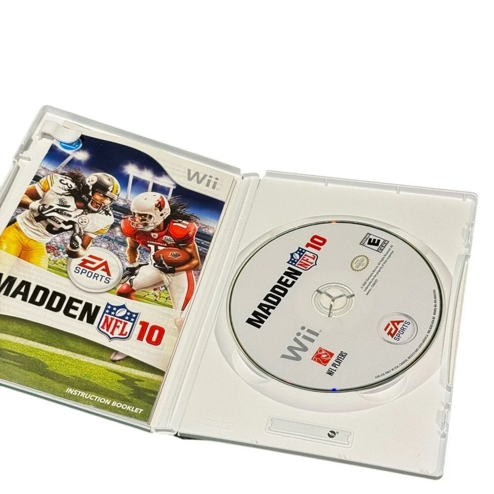 Madden NFL 10 Nintendo Wii EA Sports Football Game Tested with Manual